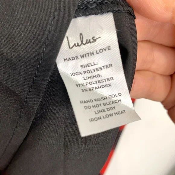 NWT LULU'S Best Occasion Black Floral Print Maxi Dress Sz M - Picture 9 of 9